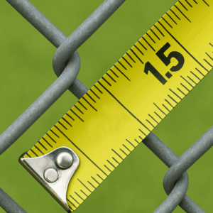 1" inch OD outside diameters chain link fence