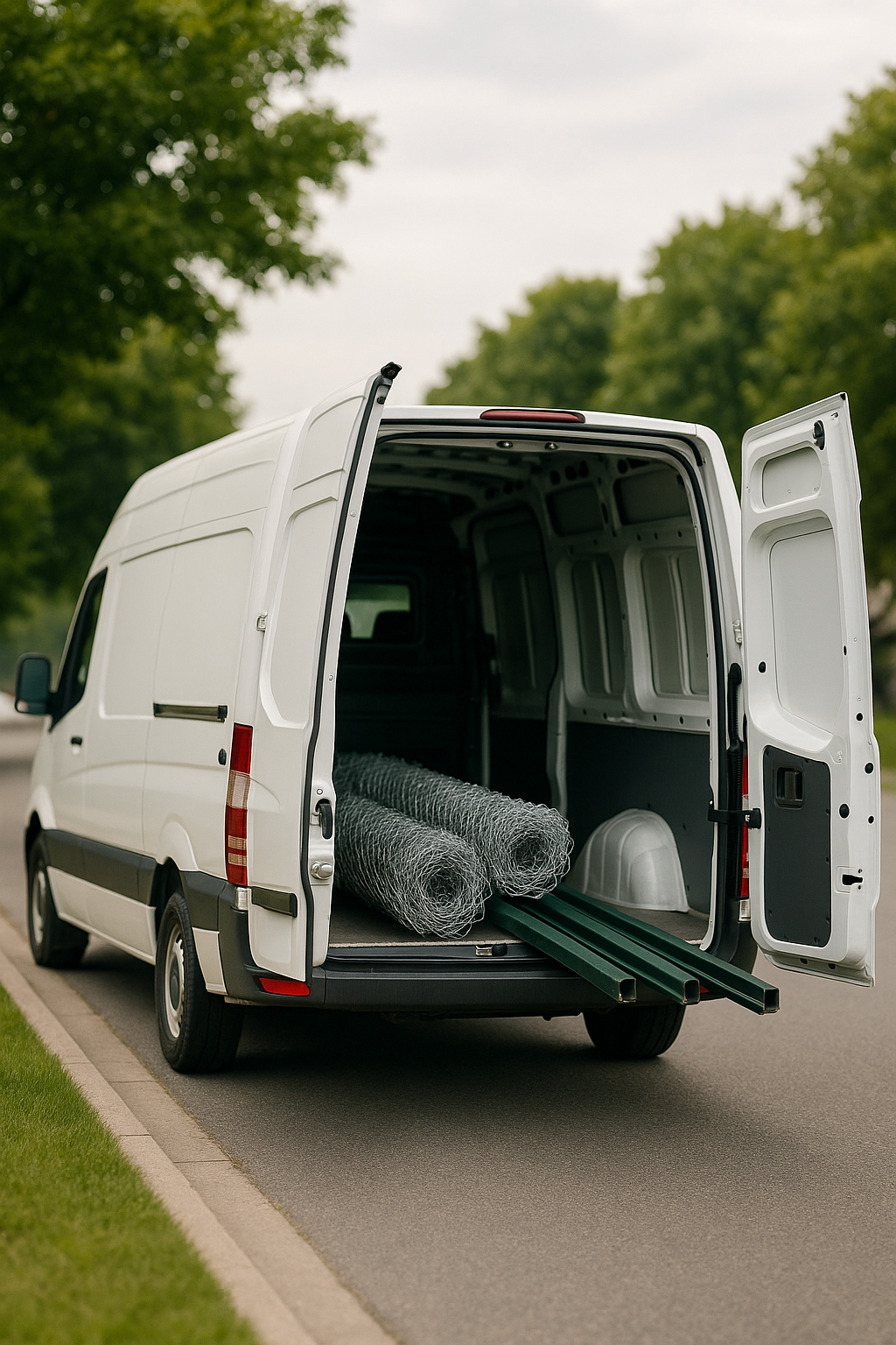 chain link fence delivery